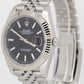 MINT 2024 PAPERS Rolex DateJust 41mm BLACK 18K Steel Fluted JUBILEE 126334 BOX