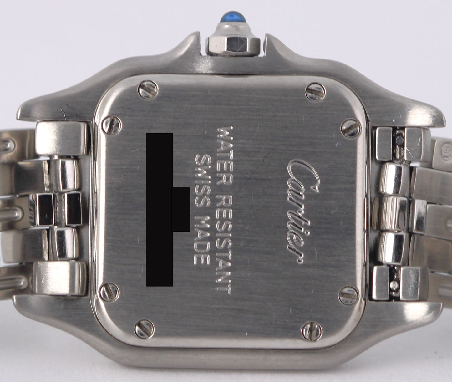 1998 PAPERS Cartier Panthere SMALL Silver Roman 23X30mm 1320 Quartz Watch BOX