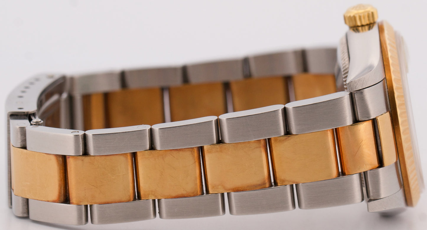 UNPOLISHED 2002 PAPERS Rolex DateJust WHITE ROMAN 18K Steel 31mm 78273 Watch BOX