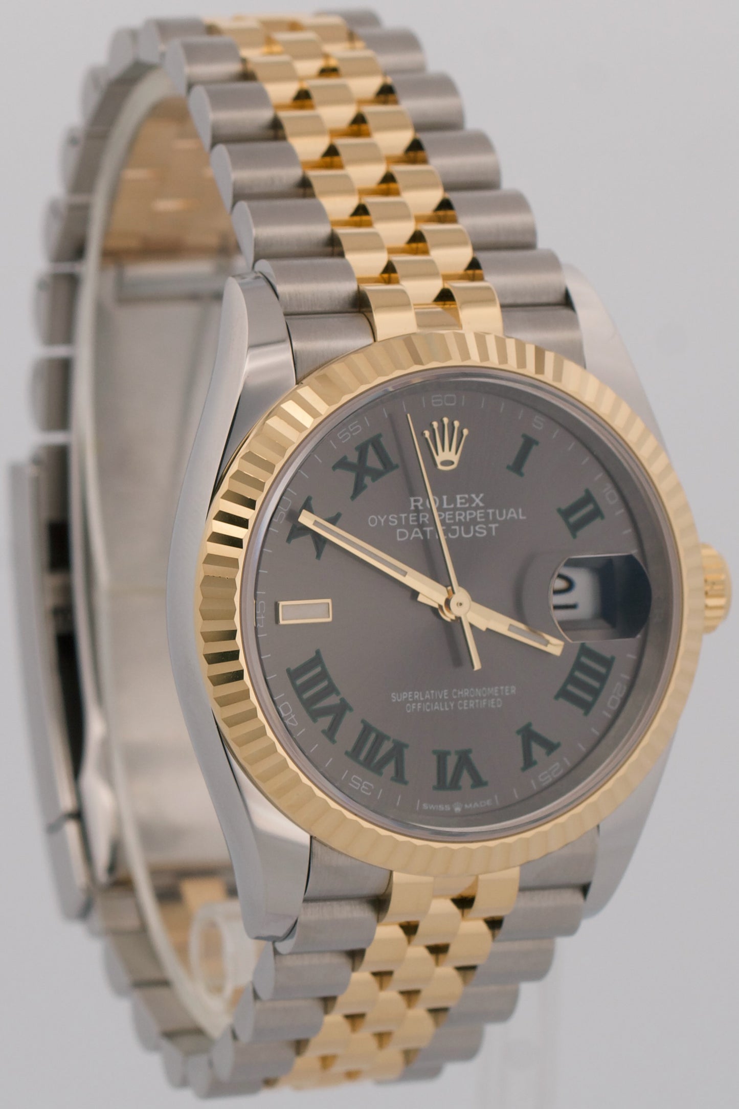 2026 PAPERS Rolex DateJust WIMBLEDON Roman 36mm Steel 18K JUBILEE 126233 BOX