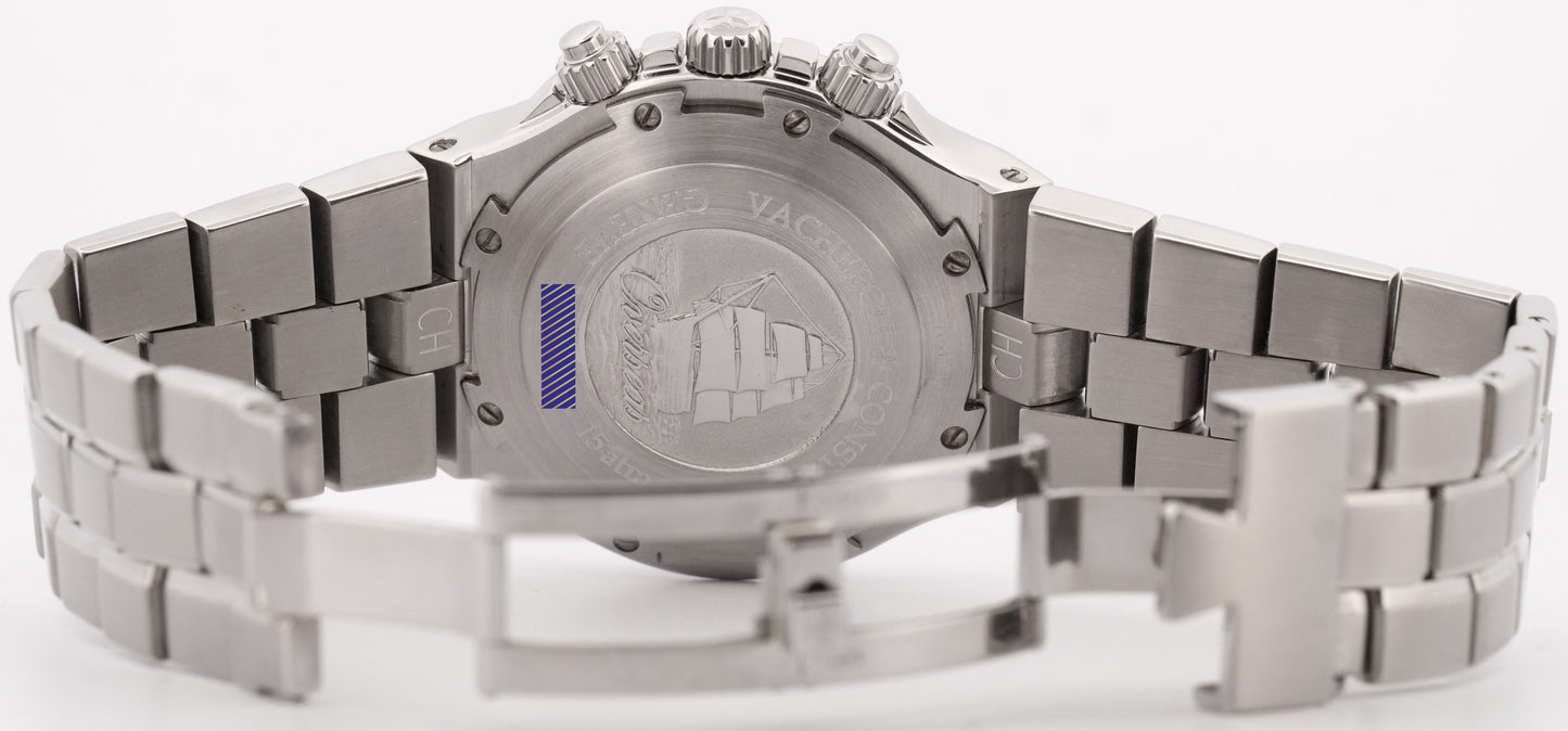 MINT Vacheron Constantin Overseas Chronograph SILVER 42mm Stainless 49150 Watch