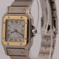 Cartier Santos Carree White Roman SPIDER DIAL 18k Steel Automatic 29mmX41mm 2961