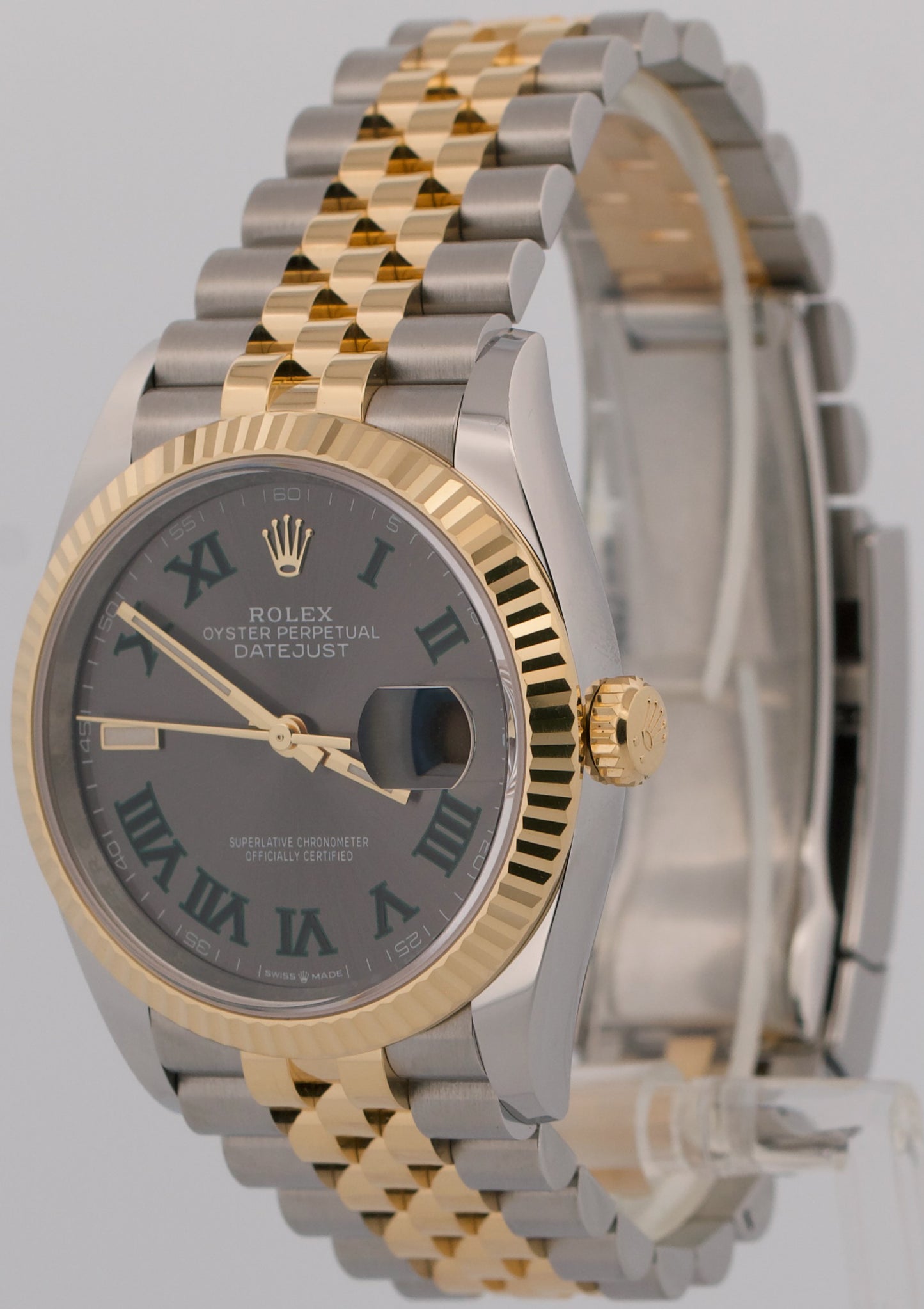 2026 PAPERS Rolex DateJust WIMBLEDON Roman 36mm Steel 18K JUBILEE 126233 BOX