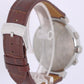 Louis Vuitton Tambour Chronograph Steel Beige 41.5mm Q1122 Brown Leather Watch