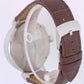 Louis Vuitton Tambour Chronograph Steel Beige 41.5mm Q1122 Brown Leather Watch