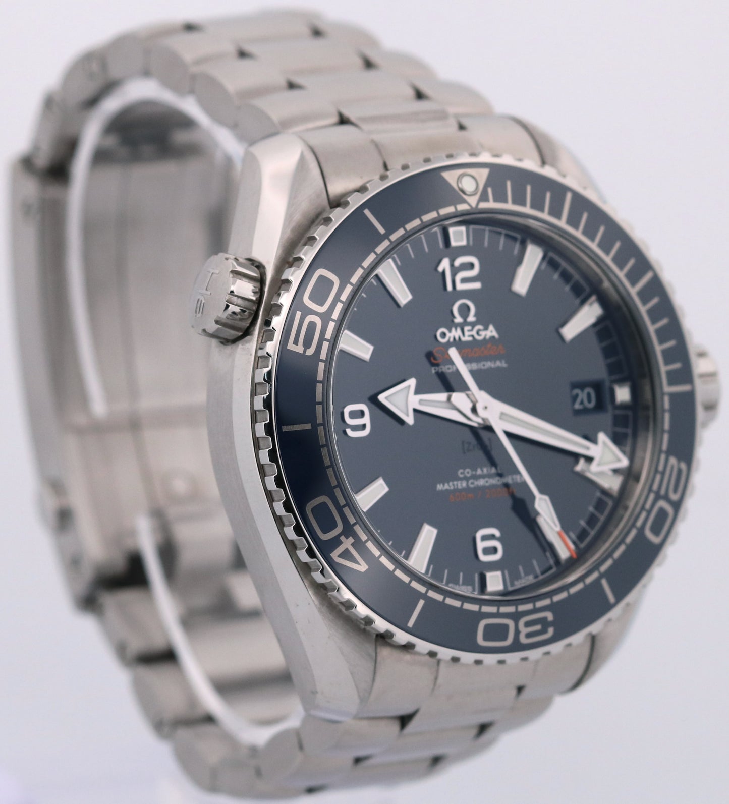 2019 PAPERS Omega Seamaster Planet Ocean 600M BLUE 43mm 215.30.44.21.03.001 BOX