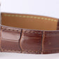Louis Vuitton Tambour Chronograph Steel Beige 41.5mm Q1122 Brown Leather Watch