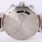 Louis Vuitton Tambour Chronograph Steel Beige 41.5mm Q1122 Brown Leather Watch