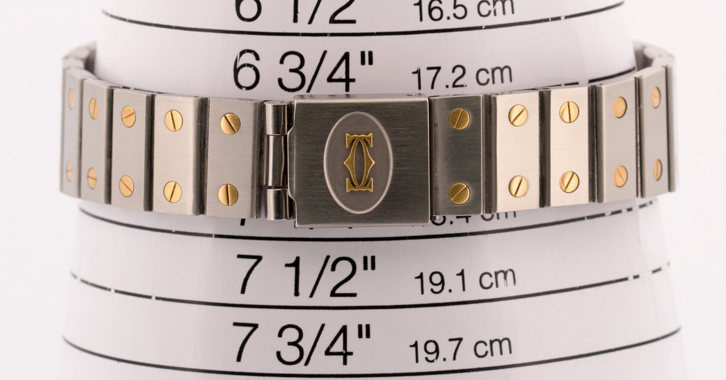 Cartier Santos Carree White Roman SPIDER DIAL 18k Steel Automatic 29mmX41mm 2961