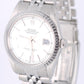 VINTAGE Rolex DateJust Steel Silver 36mm Engine-Turned 16030 Jubilee Watch