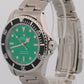 Rolex No-Date Submariner GREEN Black Stainless Steel 40mm 14060 Oyster Watch