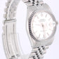 VINTAGE Rolex DateJust Steel Silver 36mm Engine-Turned 16030 Jubilee Watch