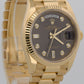 2025 PAPERS Rolex Day-Date President 18K Gold GREY DIAMOND 36mm 128238 BOX
