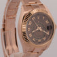 2017 PAPERS Rolex Sky-Dweller CHOCOLATE Brown 18K Rose Gold 42mm 326935 BOX
