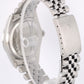 VINTAGE Rolex DateJust Steel Silver 36mm Engine-Turned 16030 Jubilee Watch