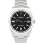 UNPOLISHED 2023 PAPERS Rolex Oyster Perpetual 41mm Black Steel Watch 124300 BOX