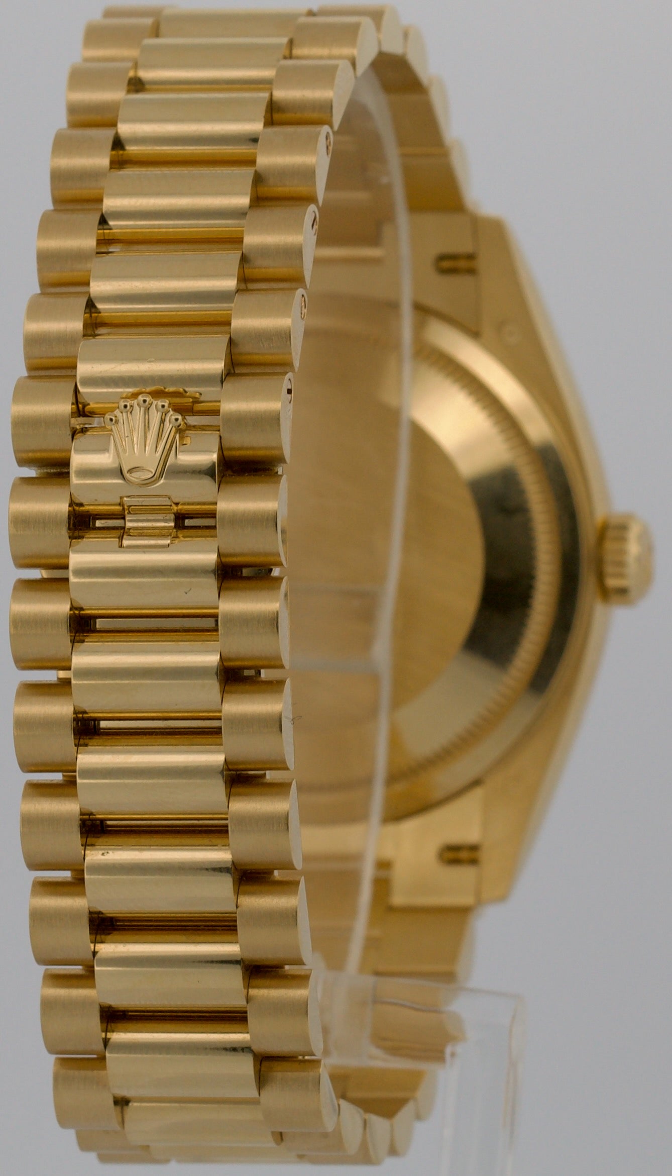 2025 PAPERS Rolex Day-Date President 18K Gold GREY DIAMOND 36mm 128238 BOX