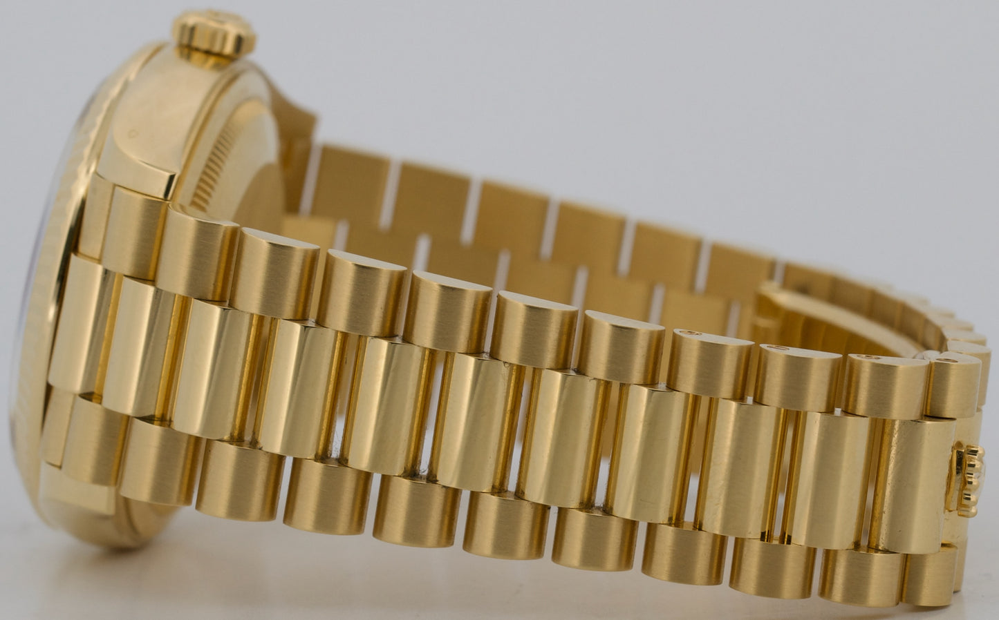 2025 PAPERS Rolex Day-Date President 18K Gold GREY DIAMOND 36mm 128238 BOX