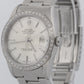 Rolex DateJust 36mm SILVER DIAMOND Stainless Steel Oyster NO-HOLES Watch 16200