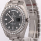 NOS STICKERED PAPERS Rolex Day-Date II President FACTORY DIAMOND 41mm 218349 BOX
