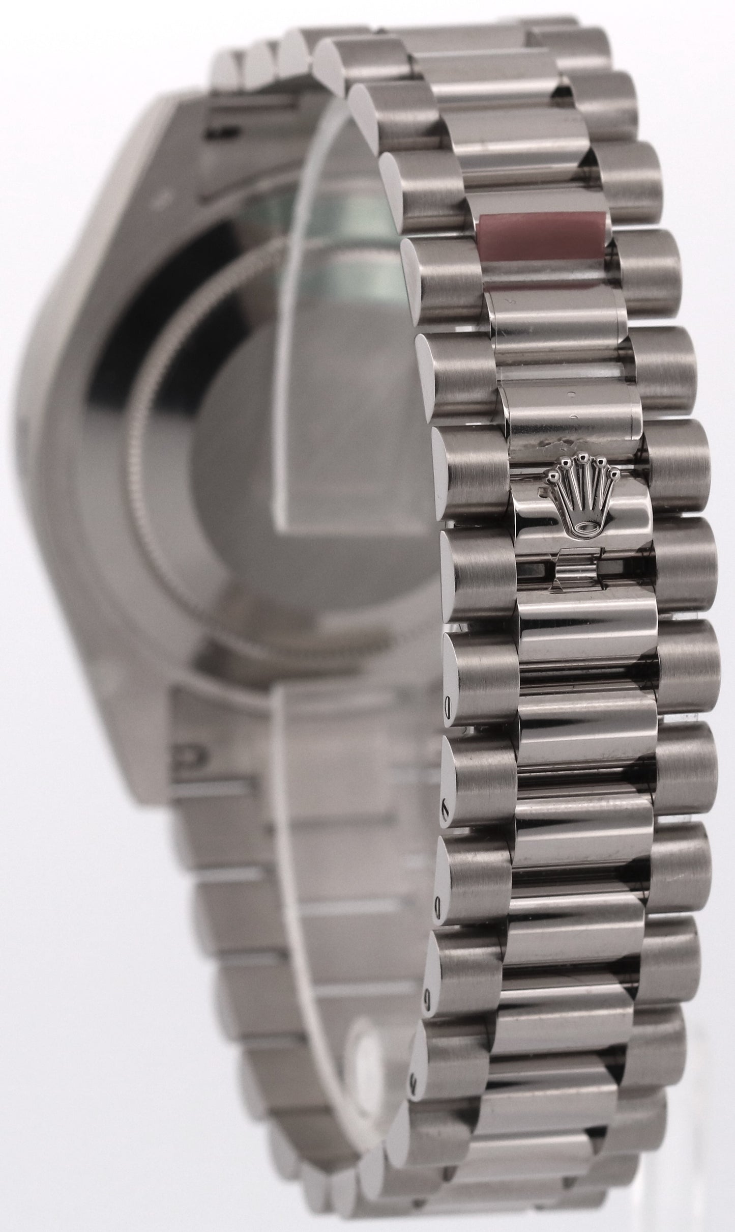 NOS STICKERED PAPERS Rolex Day-Date II President FACTORY DIAMOND 41mm 218349 BOX