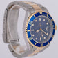 Rolex Submariner Date Two-Tone 18K Gold Stainless Steel Blue 40mm Watch 16613