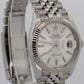 Rolex DateJust 36mm SILVER Stainless Steel Jubilee 18K Gold Fluted 126234 Watch