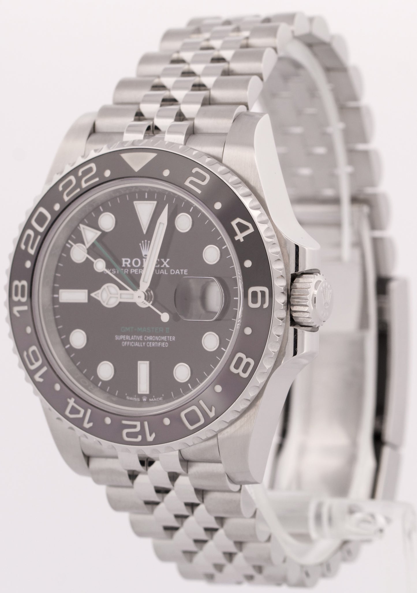 2024 PAPERS Rolex GMT-Master II BRUCE WAYNE Steel JUBILEE 126710 GRNR Watch BOX