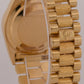 1979 Rolex Day-Date President 36mm WHITE ROMAN BARK 18K Yellow Gold Fluted 18078