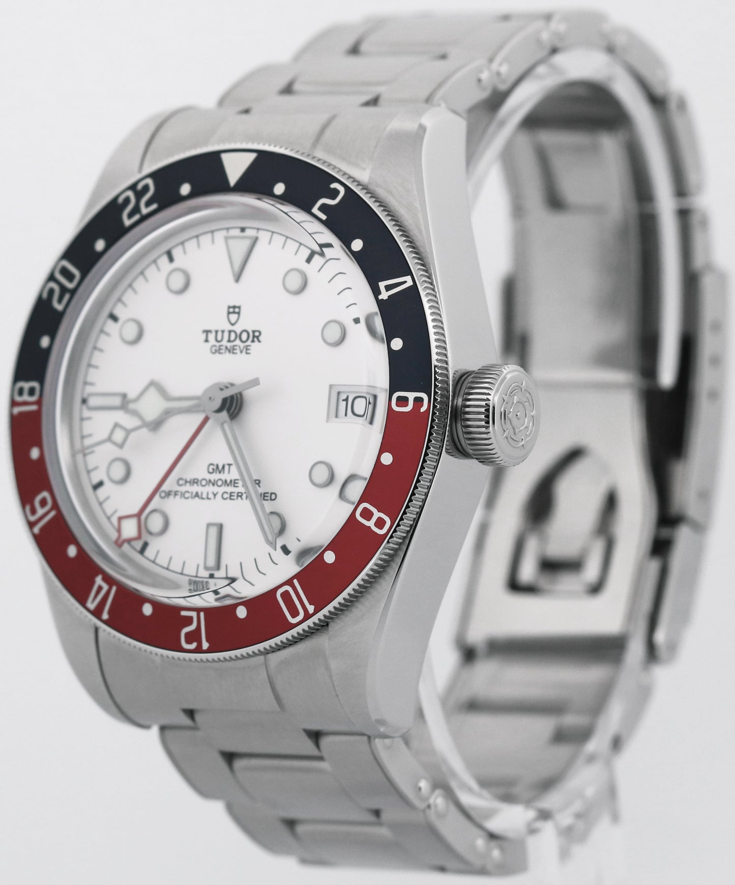 NEW 2026 PAPERS Tudor Black Bay 41 GMT 41mm White PEPSI Red Blue 79830 RB BOX