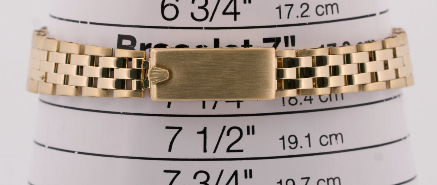 VINTAGE 1983 Rolex Oyster Perpetual CHAMPAGNE 14K Yellow Gold 24mm JUBILEE 6719