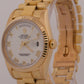 1979 Rolex Day-Date President 36mm WHITE ROMAN BARK 18K Yellow Gold Fluted 18078