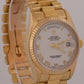 1979 Rolex Day-Date President 36mm WHITE ROMAN BARK 18K Yellow Gold Fluted 18078