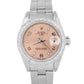 Ladies Rolex Oyster Perpetual Date Salmon Diamond Bezel 26mm 79240 Steel Watch