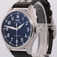 2021 PAPERS IWC Big Pilot 43 BLACK Stainless Steel 43mm Leather IW329301 BOX