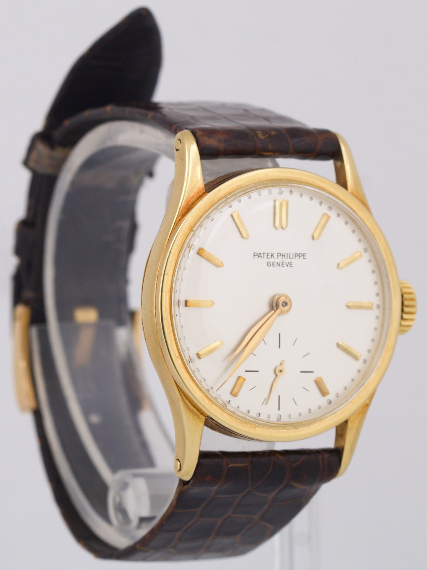 VINTAGE Patek Philippe Calatrava 96 30.5mm 18K Yellow Gold Manual Leather BOX