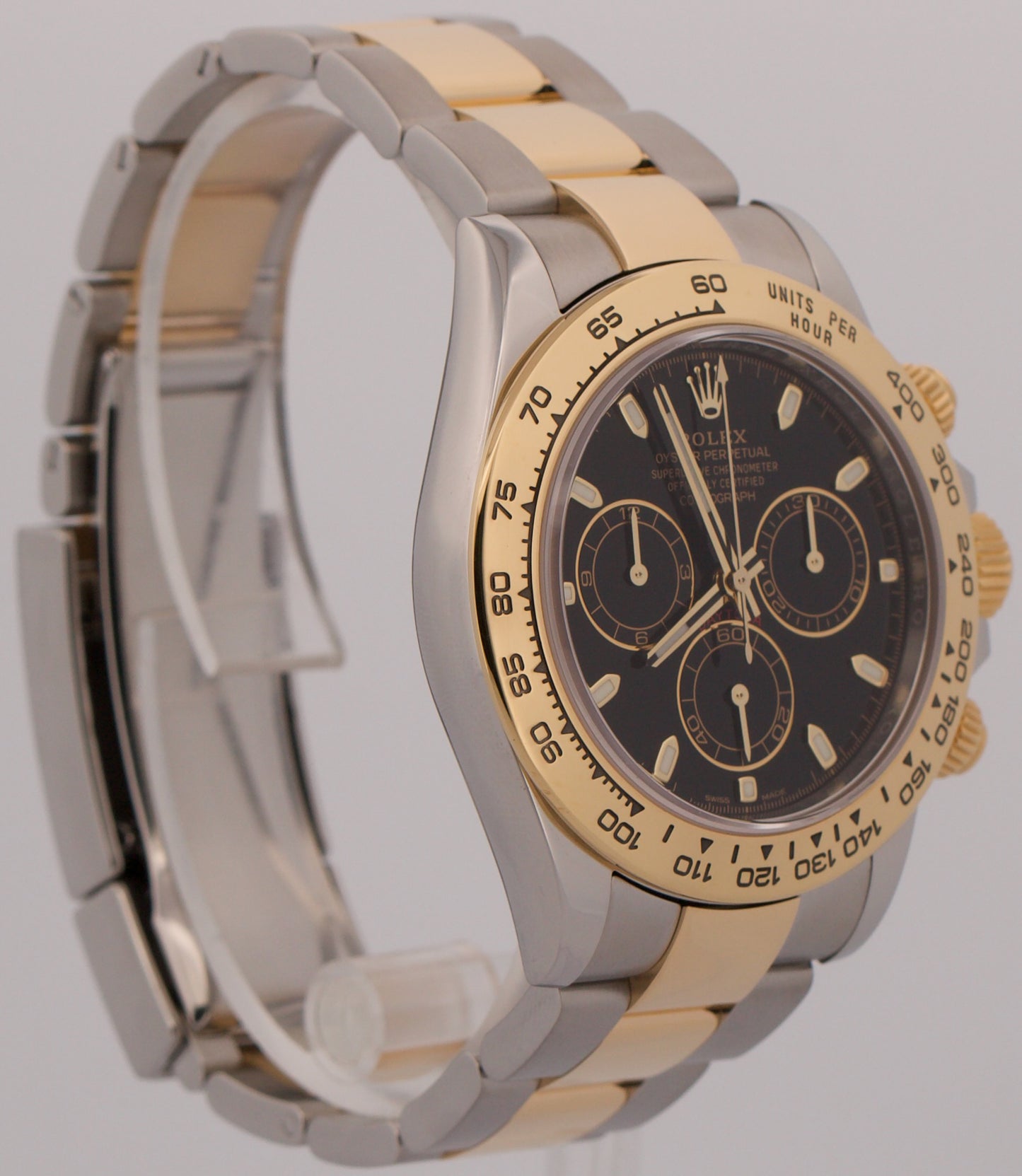 Rolex Daytona Cosmograph BLACK Two-Tone 18K Yellow Gold Stainless Steel 116503
