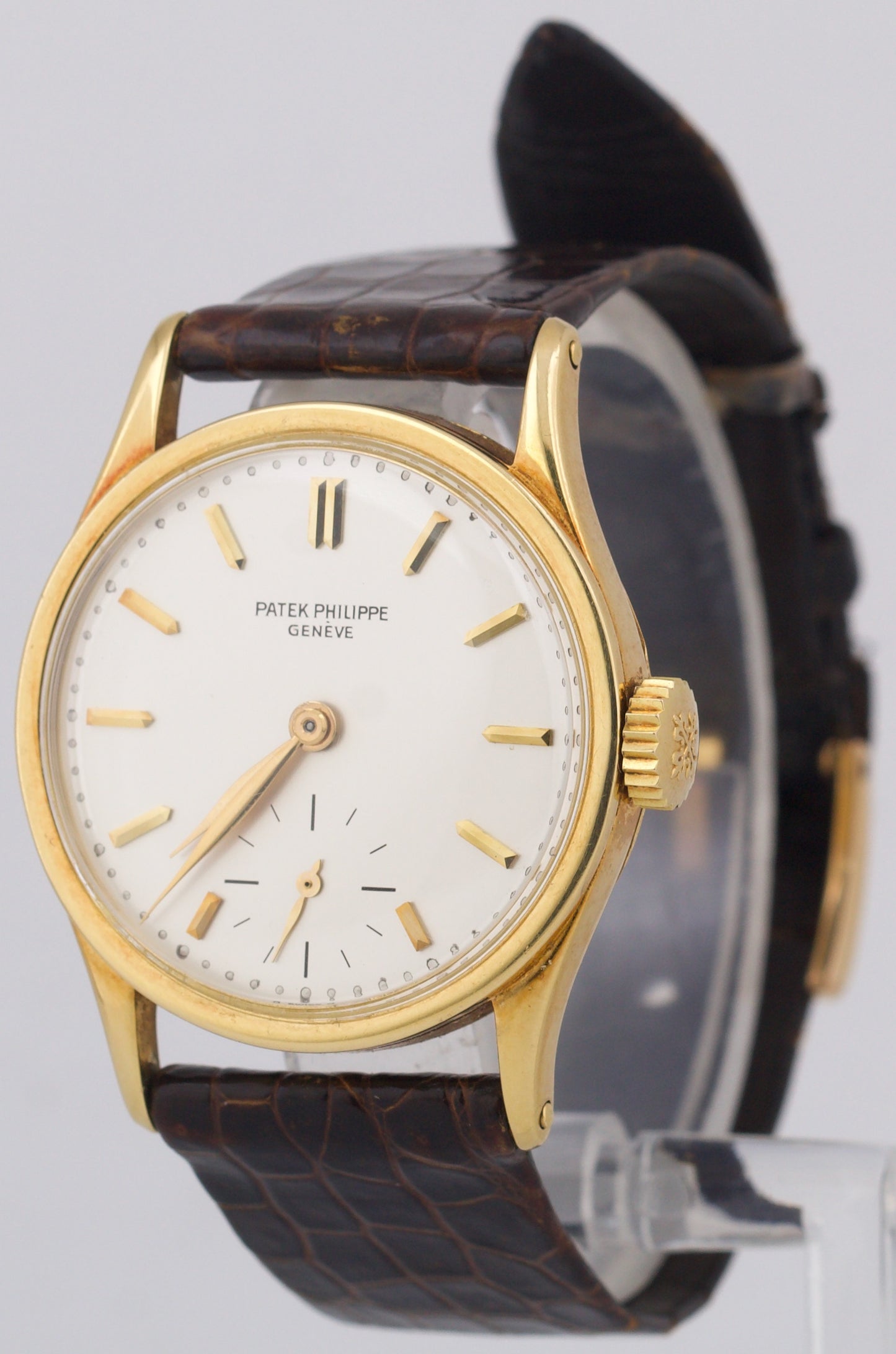 VINTAGE Patek Philippe Calatrava 96 30.5mm 18K Yellow Gold Manual Leather BOX