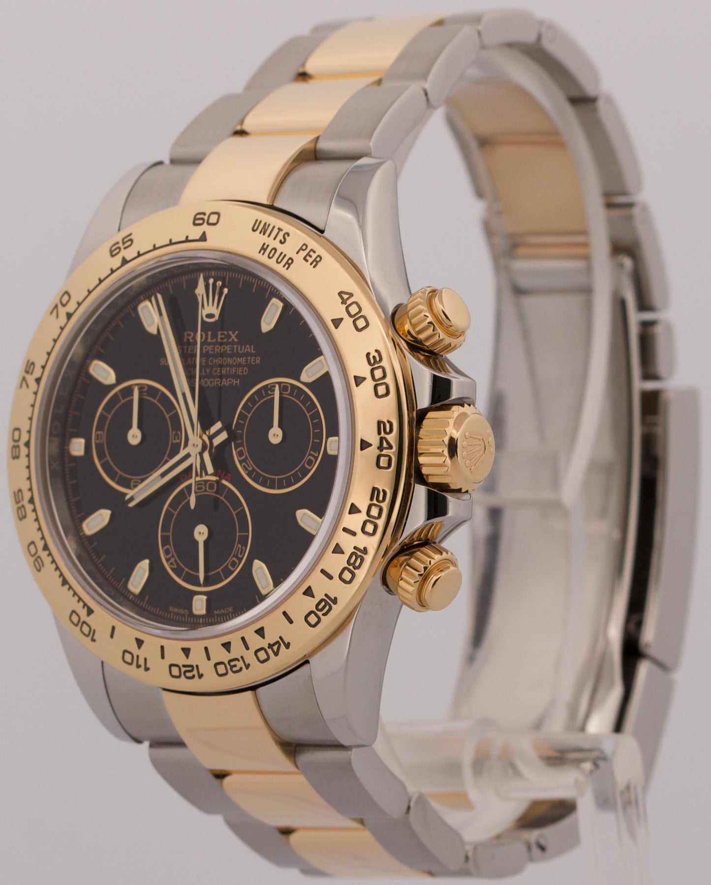 Rolex Daytona Cosmograph BLACK Two-Tone 18K Yellow Gold Stainless Steel 116503