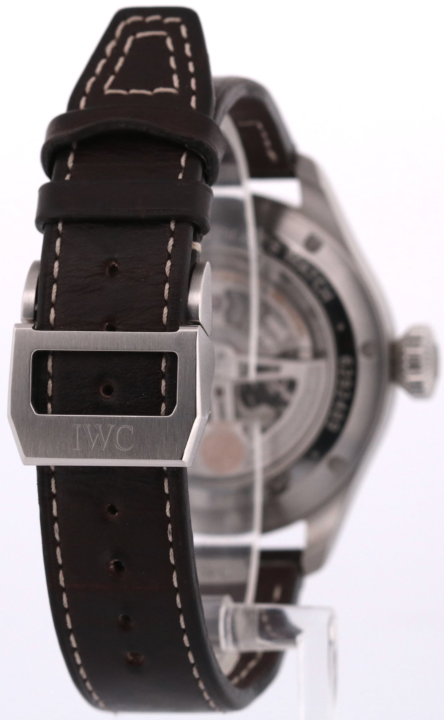 2021 PAPERS IWC Big Pilot 43 BLACK Stainless Steel 43mm Leather IW329301 BOX