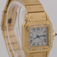 Ladies Cartier Santos WHITE ROMAN DIAMOND 18K Yellow Gold Automatic 24mm 8170