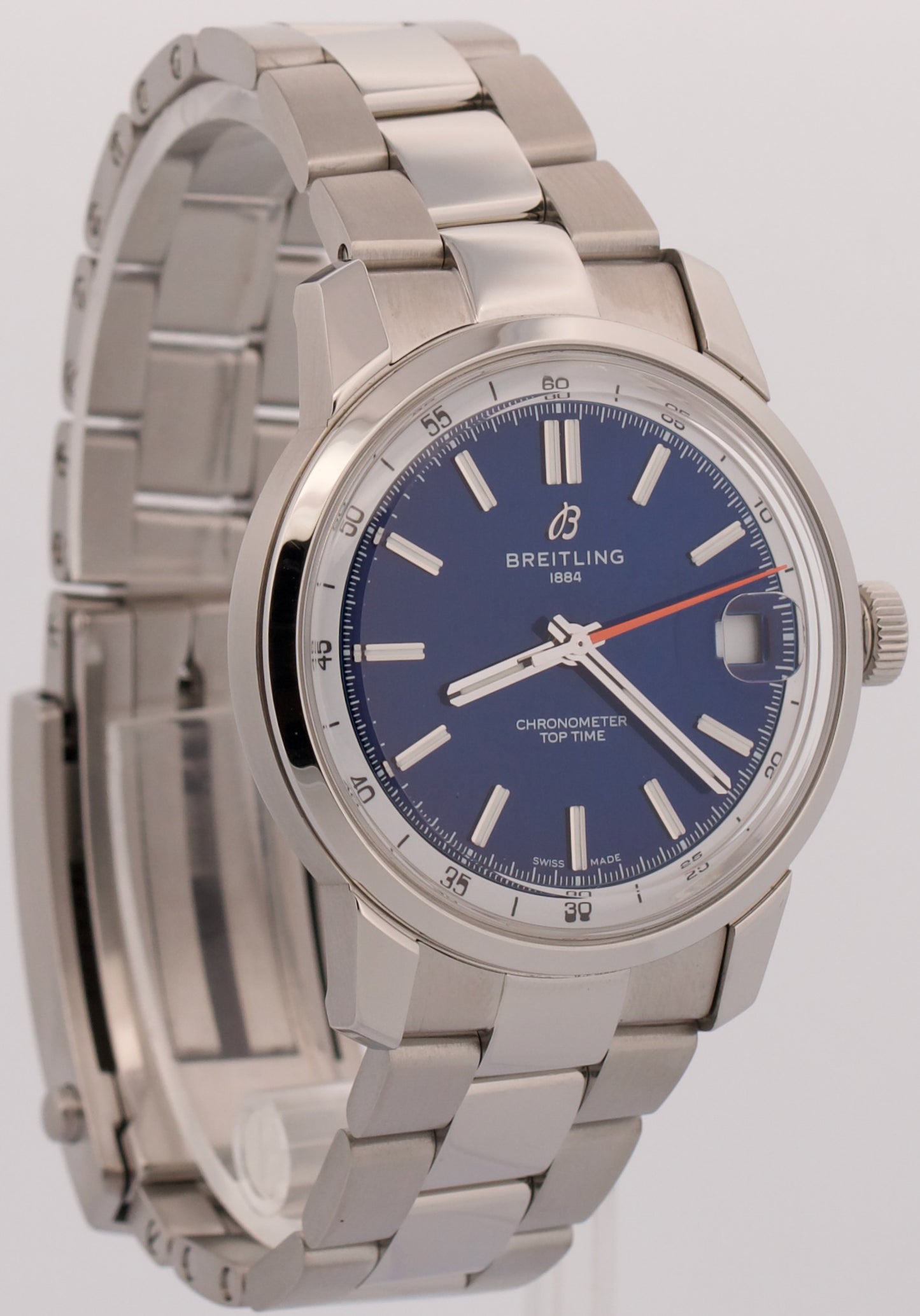 2025 PAPERS Breitling Top Time B31 BLUE Stainless Steel 38mm AB3113 Watch BOX
