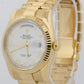 Rolex Day-Date President WHITE ROMAN 18K Yellow Gold Fluted 36mm 118238 BOX