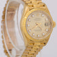 Rolex PAPERS DateJust President Blue 26mm BARK 18K Yellow Gold 69278 Watch BOX