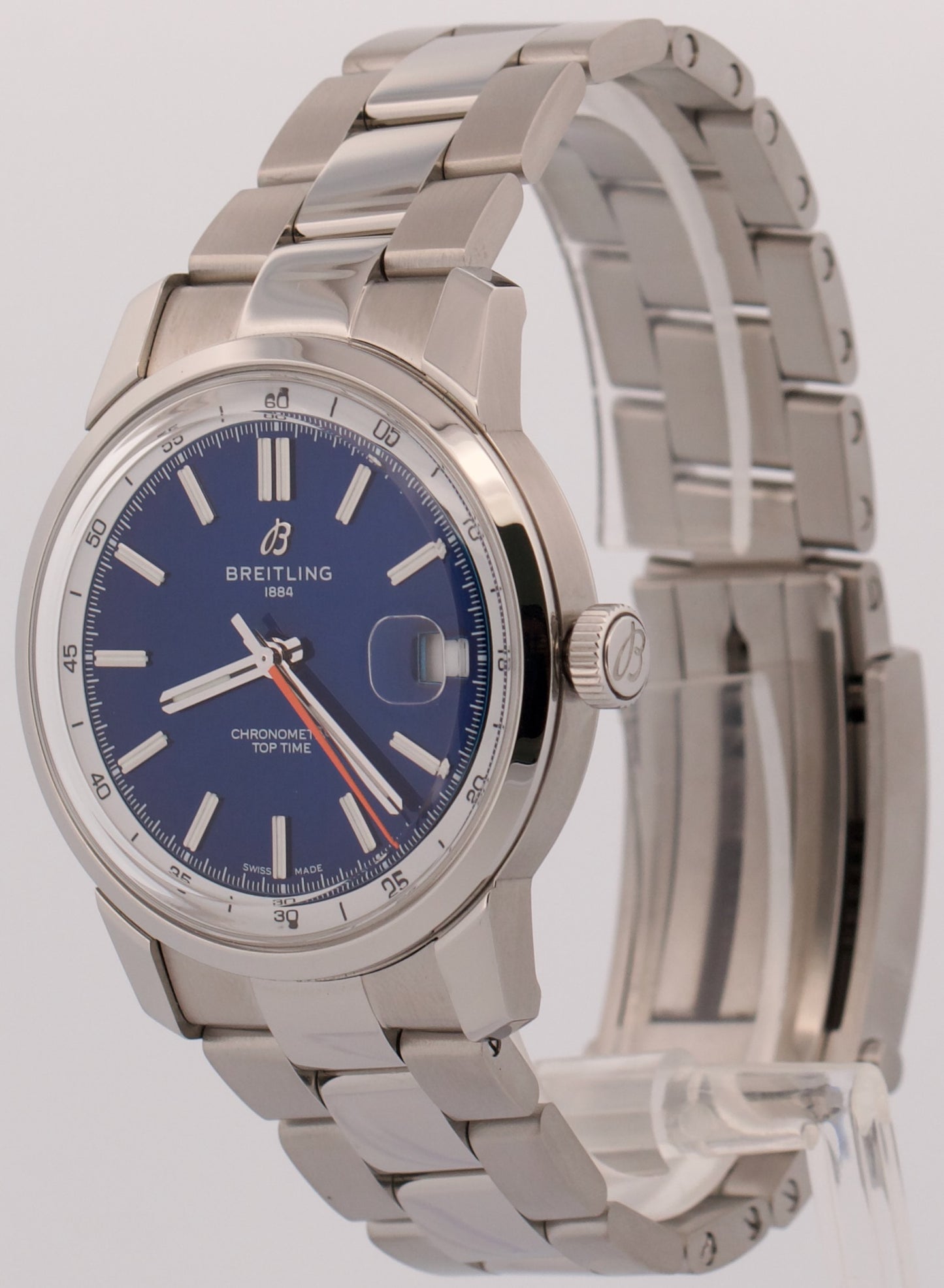 2025 PAPERS Breitling Top Time B31 BLUE Stainless Steel 38mm AB3113 Watch BOX
