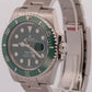 NOS STICKERED 2018 PAPERS Rolex Submariner HULK Steel Green 40mm 116610 LV BOX
