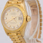 Rolex PAPERS DateJust President Blue 26mm BARK 18K Yellow Gold 69278 Watch BOX