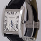 MINT Cartier Tank Mc SILVER ROMAN Automatic Leather 34mm x 24mm 3589 W5330004