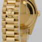 Rolex Day-Date President WHITE ROMAN 18K Yellow Gold Fluted 36mm 118238 BOX