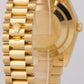 PAPERS Rolex Day-Date President 40mm CHAMPAGNE BAGUETTE DIAMOND 18K 228238 BOX